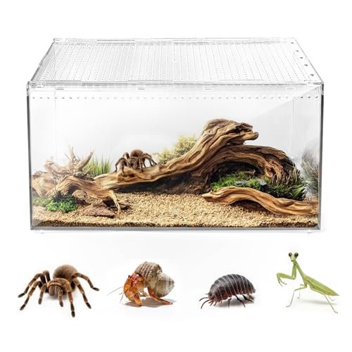 AZV Escape Proof Reptile Terrarium,Shatter Proof...
