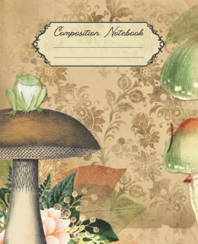Composition Notebook: Vintage Frog Antique College Ruled...
