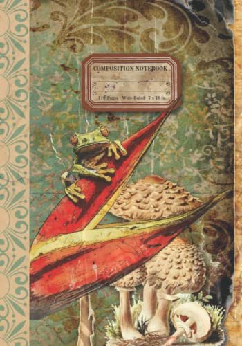 Frog Notebook Aesthetic Vintage Journal Forest Animal...