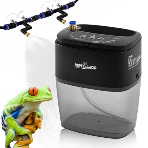 REPTI ZOO 800ml Portable Mister Fogger for Reptile Tank...