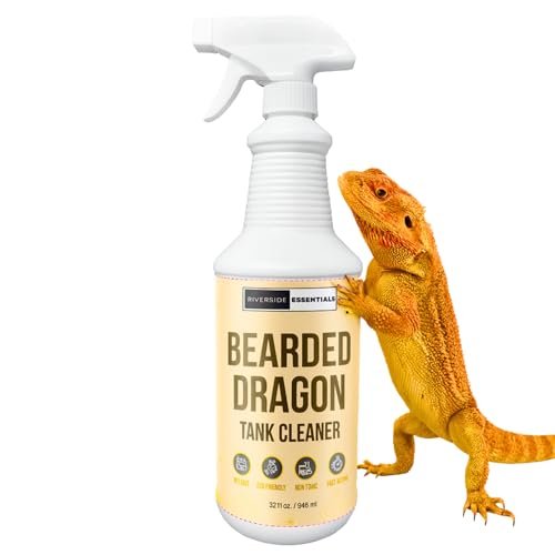Riverside Essentials Bearded Dragon Tank Cleaner – 32oz...