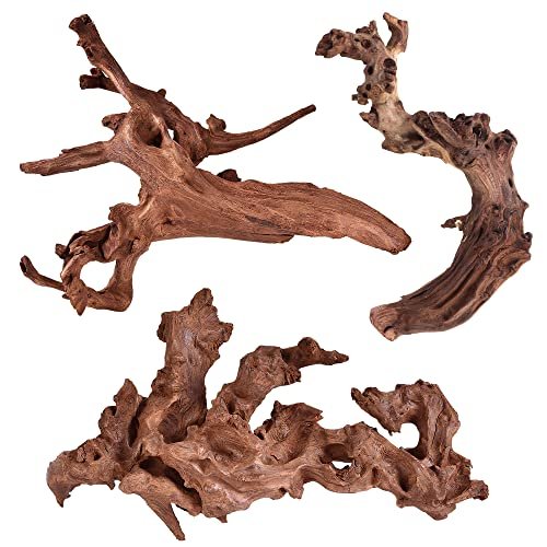 majoywoo Natural Coral Driftwood for Aquarium Decor, 3 Pcs