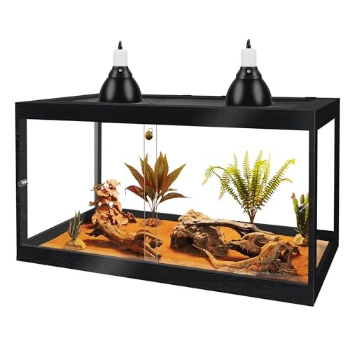 PROLEE Bearded Dragon Tank, Reptile Tank with Front Sliding...