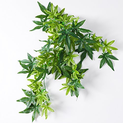 SLSON Reptile Plants Hanging Silk Terrarium Plants with...