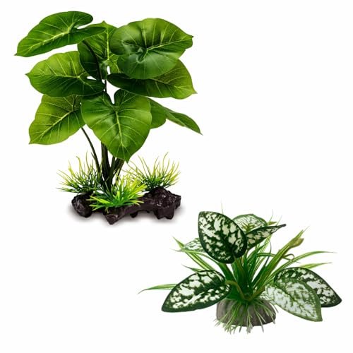 Moonorange Reptile Artificial Plants, Terrarium Plants...