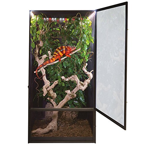 Zoo Med ReptiBreeze LED Deluxe Open Air Aluminum Screen...
