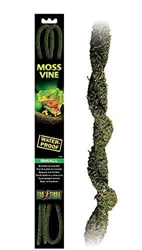 Exo Terra Bendable Moss Vine, Reptile Terrarium Decoration,...