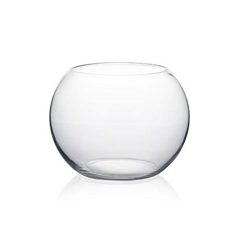 WGVI Bowl Glass Vase, Diameter 8