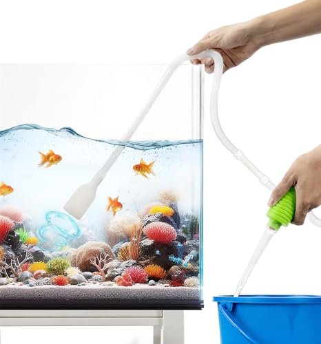 Luigi's Fish Tank Cleaner - Turtle Tank Siphon Gravel Vacuum