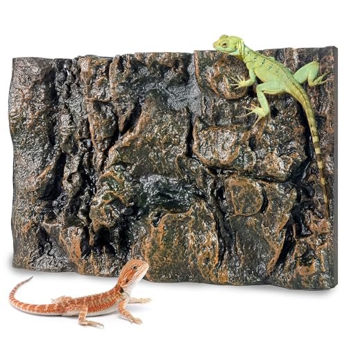 Sysmashing 17.7x11.8in Rock Terrarium Background,3D Reptile...