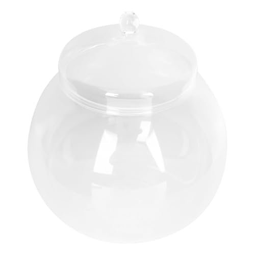 Yardwe Glass Terrarium with Lid 7.1 Inch Micro Landscape Jar