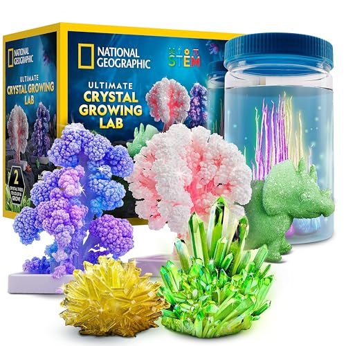 National Geographic Ultimate Crystal Growing Kit – Grow 5...