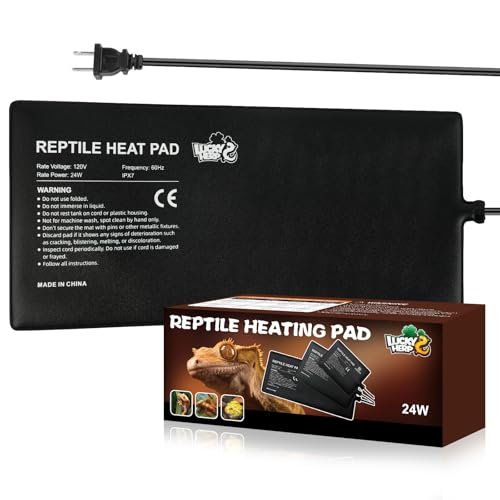 LUCKY HERP Reptile Heat Pad 8x18 Inch Under Tank Mat