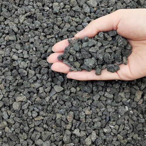 FANTIAN 5 lbs Small Black Lava Rocks for Plants