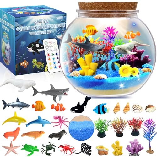 Ocean Light Up Terrarium Kit for Kids LED Night Light