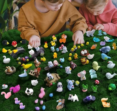 CasaTena Mini Resin Animals Figures Set 100 Mystery Blind...
