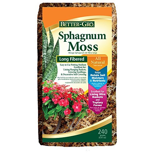 Better-Gro Sphagnum Moss - 100% Natural, Long-Fiber Orchid...