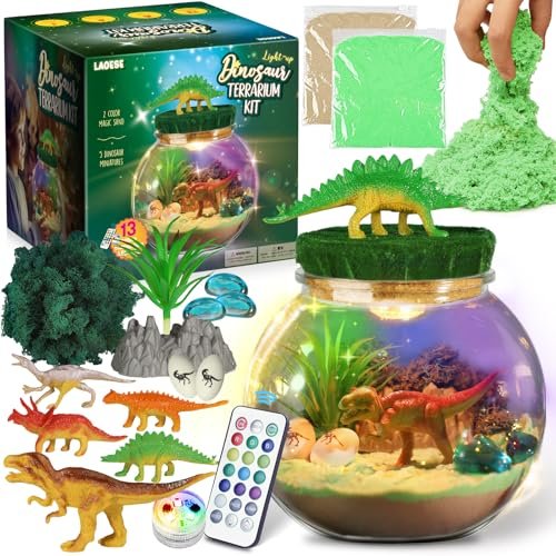 LAOESE Dinosaur Toys for Kids - Dinosaurs Terrarium Kit