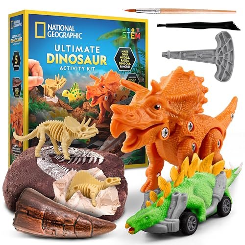 National Geographic Ultimate Dinosaur Activity Kit – 5...