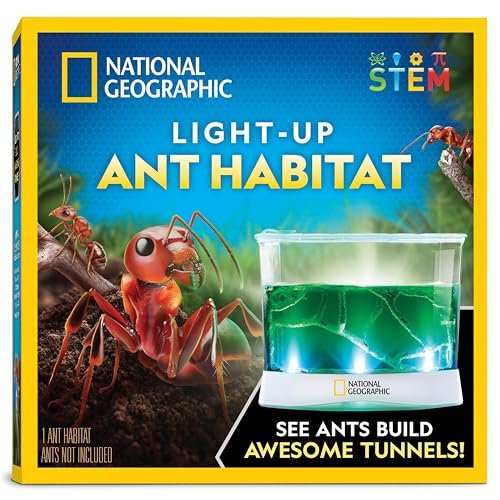 National Geographic Ant Habitat Kit - Light-Up Ant Terrarium