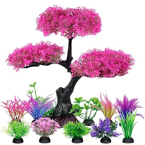Ameliade Aquarium Artificial Plastic Plants Decoration,...