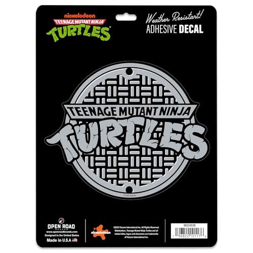 Teenage Mutant Ninja Turtles Manhole Cover Adhesive Vinyl...