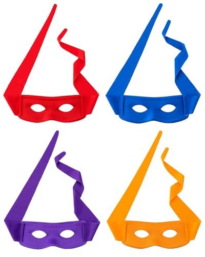 4 Pcs Halloween Costume Eye Mask Hero Masquerade Cosplay...