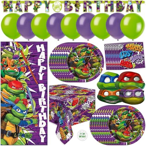 Teenage Mutant Ninja Turtle Birthday Decorations for 16...