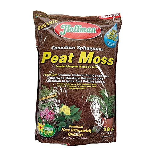 Hoffman Canadian Sphagnum Peat Moss - 18 Quart,Brown/A,37029