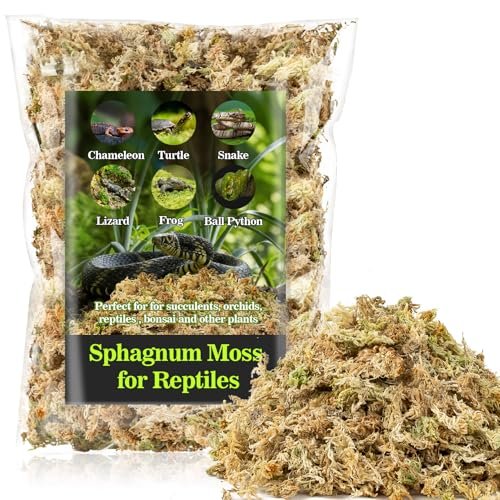 Sukh Sphagnum Moss for Reptiles - 3.5 OZ Terrarium Substrate