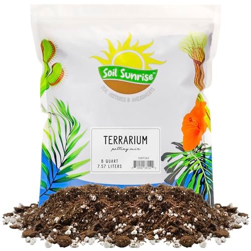 Soil Sunrise Terrarium Potting Soil Mix (8 Quarts) with...