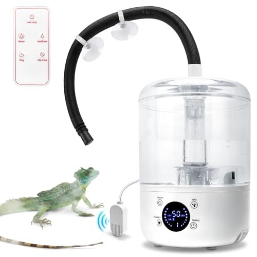Reptile Humidifier Fogger - 4L Reptile Fogger with Humidity...