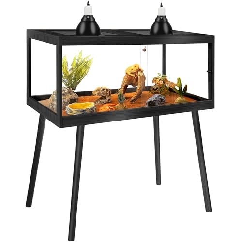 PROLEE Reptile Enclosure with Leg, 82 Gallons Bearded...