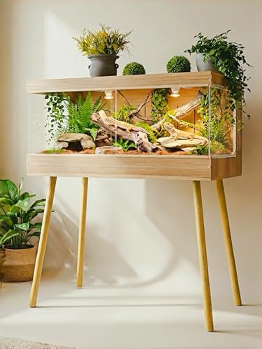 PVC Reptile Terrarium Tanks Enclosure for Ball Python with...