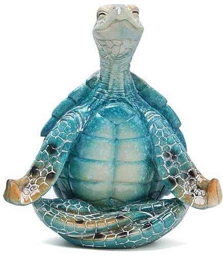 VVGIFTS Sea Turtle Meditation Yoga Decor, Garden Figurine...