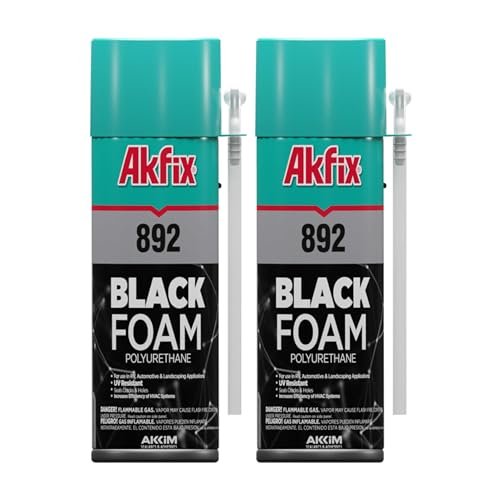 Akfix 892 Black Spray Foam Sealant (2x12 Oz.) UV Resistant