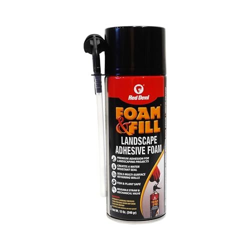 Red Devil 0916 Spray Foam & Fill Landscape Adhesive Black