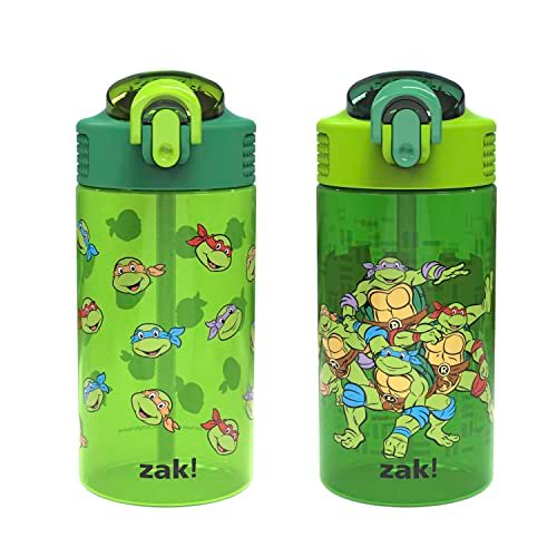 Zak Designs Teenage Mutant Ninja Turtles Kids 2-Pack Water...