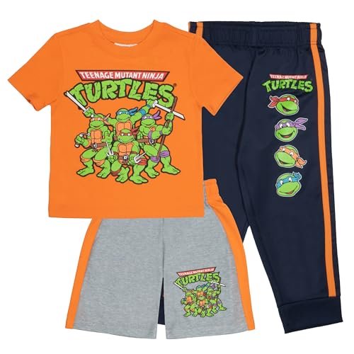Nickelodeon Teenage Mutant Ninja Turtles Boys 3-Piece Pants...