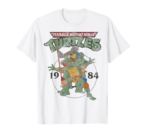 Teenage Mutant Ninja Turtles Classic Circle 1984 Tee-Shirt...