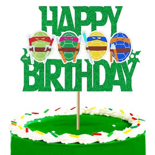 Turtle Cake Topper Anime Hero Cake Topper Birthday Party...