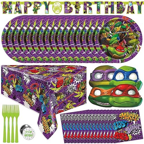 Teenage Mutant Ninja Turtle Birthday Party Supplies for 16...
