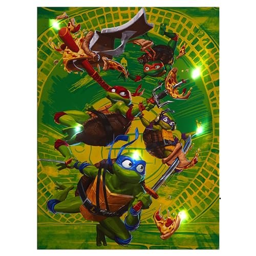 Teenage Mutant Ninja Turtles LED Wall Art Light-Up Canvas...