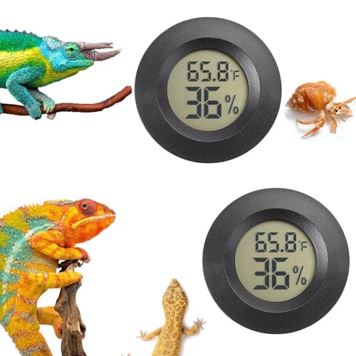 Reptile Thermometer and Humidity Gauge Digtal Terrarium...