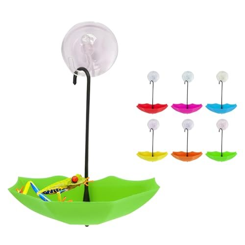 SnowTing 6 PCS Frog Habitat Platform with Suction Cups