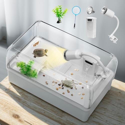 AZV Turtle Tank Starter Habitat Kit,Complete Aquatic...