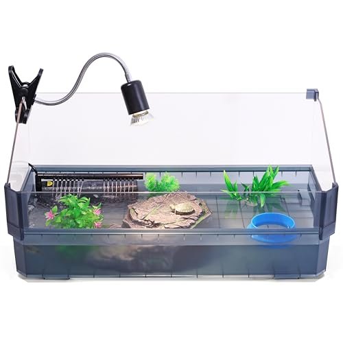 Large Turtle Tank Kit for Aquatic Turtles Complete Starter...