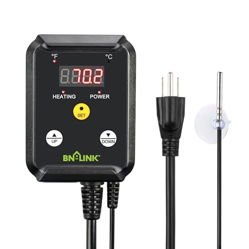 BN-LINK Reptile Thermostat Temperature Controller, Digital...