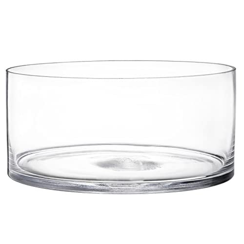 YOUEON Wide Glass Cylinder Vase, 4