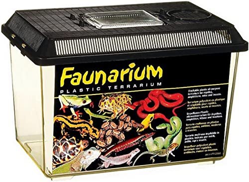 Exo Terra Faunarium, Plastic Reptile Terrarium, Medium,...